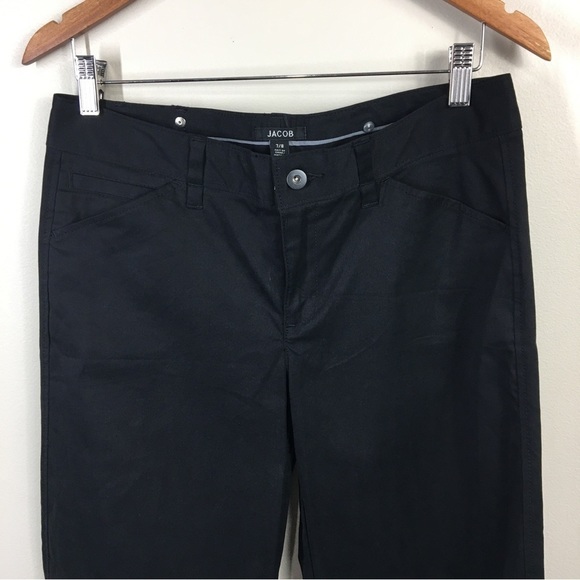 Jacob Black Flat Front Wide Leg Pants 8 NWT - Picture 3 of 9